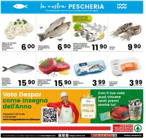 Volantino Interspar Pagina 16: Trota iridea (salmonata) €6,90, Anelli di totano gigante del Pacifico €6,00
