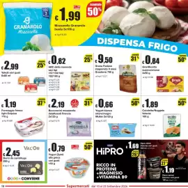 Volantino Sì con te Pagina 10: Formaggio fresco light Exquisa €1,19, Bocconcini mozzarella delattosati Francia €2,19