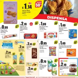Volantino Sì con te Pagina 13: Tavoletta Ritter caramello salato/biscotto/latte alpi €1,49, Caramelle Haribo €0,95
