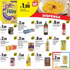 Volantino Sì con te Pagina 15: Polpa Mutti pomodoro/datterini €2,45, Filetti tonno naturale Rizzoli €2,99