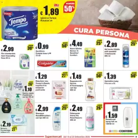 Volantino Sì con te Pagina 19: Spuma di Sciampagna €1,49, Filo interdentale Gum Expanding €2,99