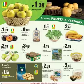 Volantino Sì con te Pagina 2: Pere Williams bianche €2,19, Kiwi Zespri green €3,49