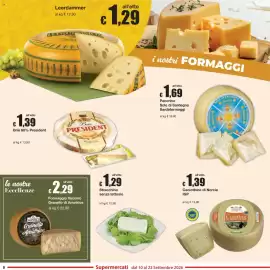 Volantino Sì con te Pagina 8: Formaggio Vaccino Granello di Amatrice €2,29, Pecorino Sole di Sardegna Sardaformaggi €1,69