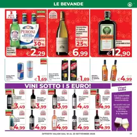 Volantino Despar Pagina 17: Aperitivo Spritzzoso LA GIOIOSA €4,99, Succo di frutta Premium Bravo RAUCH €1,89
