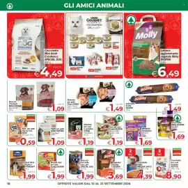 Volantino Despar Pagina 18: Crochette Adult Miglior Gatto €4,39, Bocconi con pollo per cani SPECIAL DOG €1,99