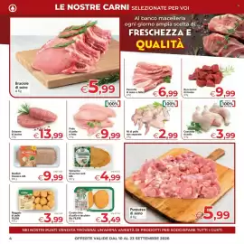 Volantino Despar Pagina 4: Ali di pollo non separate €2,99, Braciole di suino €5,99