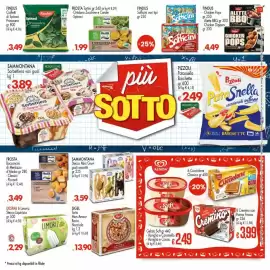 Volantino Despar Pagina 13: Frosta Tortini Ortolano con Zucchine e Carote €1,99, Sammontana Stecco Mini Gruvi €3,59