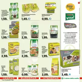 Volantino Despar Pagina 15: Burger veggie Bio Spinaci €1,99, Cereali di Farro Integrale VITAL DESPAR €2,39