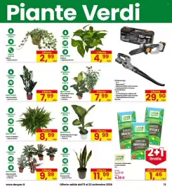 Volantino Interspar Pagina 13: Sanseveria €11,99, Dieffenbachia Tropic €9,99