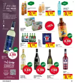 Volantino Interspar Pagina 23: Birra Strong Lager doppio malto Tennent's Super €7,99, Birra Grezza Raffo €0,99