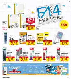 Volantino Interspar Pagina 31: Penna Cristal Original Bic €2,99, Matita Grip 2001 triangolare con gommino Faber Castell €2,99