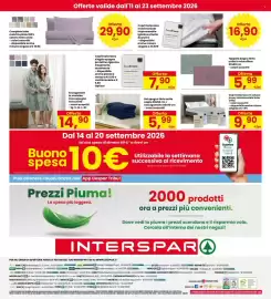 Volantino Interspar Pagina 32: Set spugna tinta unita €5,99, Accappatoio €14,90