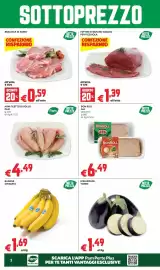 Volantino Panorama Pagina 2: Braciole di suino €0,59, Fettine di bovino adulto per pizzaiola €1,39