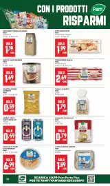 Volantino Pam Pagina 18: Cornetti di mais Pam €0,59, Tonno pinna gialla Pam all'olio d'oliva €2,69