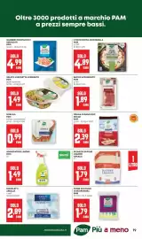 Volantino Pam Pagina 19: Bacon affumicato Pam €1,89, Grana Padano DOP snack Pam €2,39