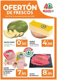 Folleto SPAR Gran Canaria Página 1: Ricura - jamón cocido extra o pechuga de pavo €7,85, Filete de novillo €8,95