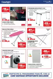 Volantino Eurobrico Pagina 10: Asse da stiro Venus €34,95, Stendibiancheria Infinity Flex Vileda €49,90