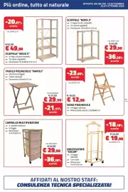 Volantino Eurobrico Pagina 11: Tavolo pieghevole "Napoli" €29,90, Scaffale "Nova 3" €29,90