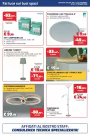 Volantino Eurobrico Pagina 5: Plafoniera a led "Pogliola-e" Eglo €9,99, Striscia luminosa led stripe-e rgb €19,90