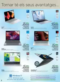 Catálogo El Corte Inglés semana 37 Página 2: Hp - portátil €479,00, Lenovo - portátil €579,00