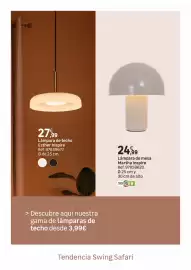 Catálogo Leroy Merlin Página 35: Lamars de techo esthern/engreix €27,99, Home - lampara de mesa inspire €24,99