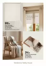 Catálogo Leroy Merlin Página 54: Estor encoratable screen lino natural €99,99, Manta plair tacto mohair cuadros azul €24,99