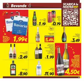 Volantino Iper Super Conveniente Pagina 15: Bavaria Birra 0.0% analcolica/premium €1,99, Santero 958 Sicily €5,49