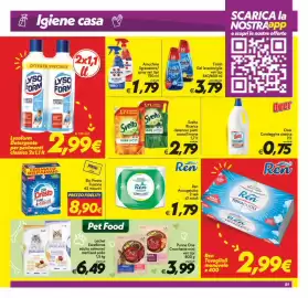 Volantino Iper Super Conveniente Pagina 21: Svelto Ricarica detersivo piatti acetolimone €2,79, Ren Asciugatutto €1,79