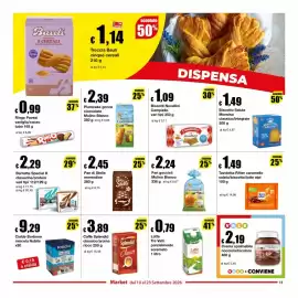 Volantino Sì con te Market Pagina 11: Biscotti Novellini Campiello €1,09, Barrette Special K classiche/protein €2,29
