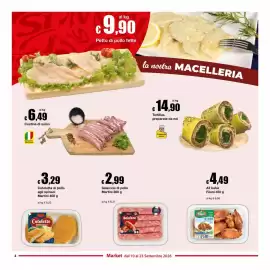 Volantino Sì con te Market Pagina 4: Costine di suino €6,49, Tortillas preparate da noi €14,90
