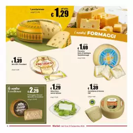 Volantino Sì con te Market Pagina 6: Formaggio Vaccino Granello di Amatrice €2,29