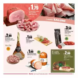 Volantino Sì con te Market Pagina 7: Speck "Alpino" Moser €2,99, Prosciutto cotto alta qualità Effe Ferrarini €1,79
