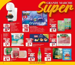 Volantino Il Gigante Pagina 2: Mozzarella oggi puoi granarolo €1,85, Yogurt intero cremoso Müller gusti assortiti €2,49