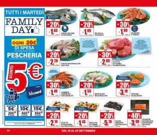 Volantino Il Gigante Pagina 24: Gamberi argentini decongelati €1,49, Ricciola Oceanica €1,89
