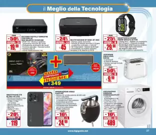 Volantino Il Gigante Pagina 27: Multifunzione HP Desk Jet 2910 €45,00, Spremiagrumi Ardes Juice Art €24,99