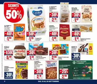 Volantino Il Gigante Pagina 6: Tavoletta cioccolato Novi €1,39, Krumiri Bistefani Classici €1,49