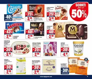 Volantino Il Gigante Pagina 9: Pocket Coffee espresso €3,36, Cono Kinder Bueno classico €3,36