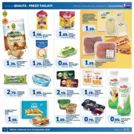 Volantino Sigma Pagina 4: Pancetta in cubetti dolce/affumicata Negroni €2,19, Yogurt Mix cremoso vari tipi Müller €0,79