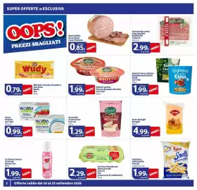 Volantino Sigma Superstore Pagina 2: Gran Mix al pecorino Ferrari €1,29, Mortadella Gran Rosa Casa Modena €0,85