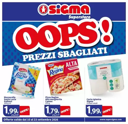 Sigma Superstore (valido fino al 23-09)