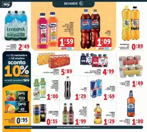 Volantino Deco Superstore Pagina 24: San Pellegrino le bibite italiane €0,55, Red Bull Energy Drink Classica Zero €1,69