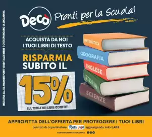 Volantino Deco Superstore Pagina 44: Libri di testo