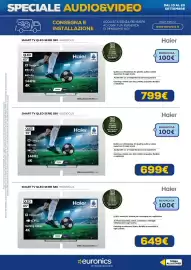 Volantino Euronics Pagina 15: Smart TV QLED Serie S90 Haier €799,00, Smart TV QLED Serie S90 Haier €699,00