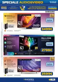 Volantino Euronics Pagina 6: Samsung 83" S85H 4K Smart TV €2.599,00, Samsung 77" S95H 4K Smart TV €3.499,00