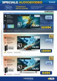 Volantino Euronics Pagina 7: Samsung 42" S90H 4K Smart TV €949,00, Samsung 65" S90H 4K Smart TV €1.999,00