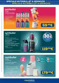 Volantino Euronics Pagina 2: Nutribullet Flex Frullatore portatile €59,99, Nutribullet Chill Ice Cream Maker €179,99