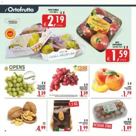 Volantino Deco Iperstore Pagina 21: CORA Uva da tavola seedless rossa €1,39, Pesche pasta gialla €1,79