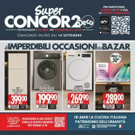 Volantino Deco Iperstore Pagina 43: Lavatrice Sansui €199,90, Nordmende asciugatrice 8 kg €269,90