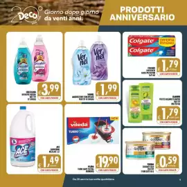 Volantino Deco Iperstore Pagina 9: Ace candeggina classica €1,49, Vernel ammorbidente concentrato €1,99