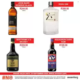 Johnny's Liquor Hypermarket catalogue Page 3: Bertrams V O Brandy €209,90, JOHN BARR RESERVE BLACK €244,90